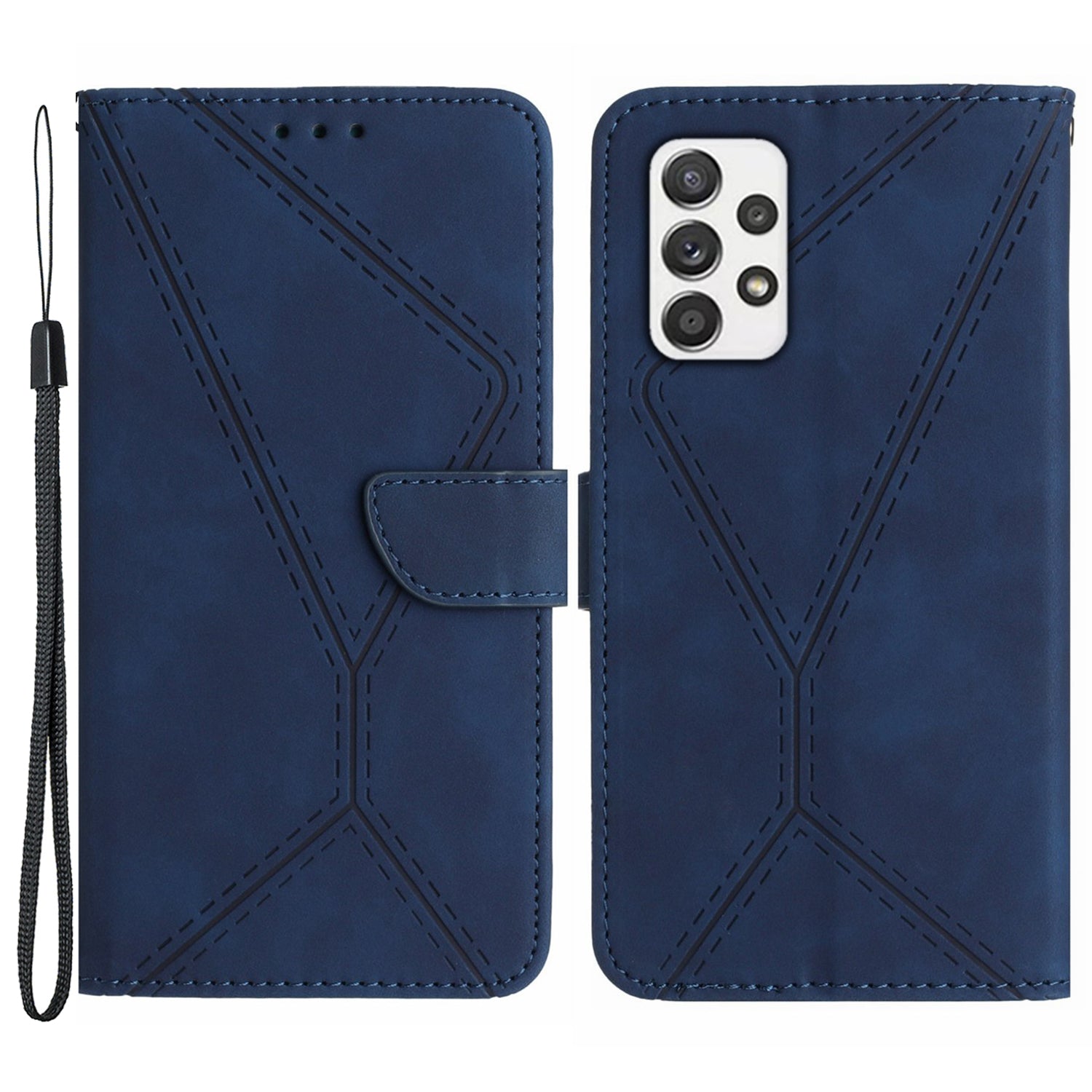 For Samsung Galaxy A52 4G / A52 5G / A52s 5G PU Leather Case HT05 Skin-touch Wallet Phone Shell with Strap For Samsung Galaxy A52 4G / A52 5G / A52s 5G PU Leather Case HT05 Skin-touch Wallet Phone Shell with Strap